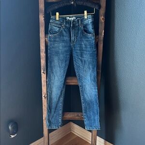 Wrangler Men's Dark Blue Straight Jeans